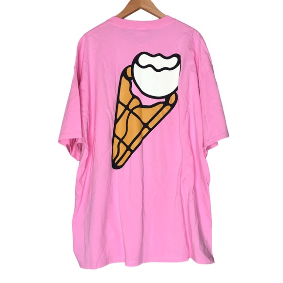 Icecream Graphic Tee Pink Billionaire Boys Club Short Sleeve T-Shirt Men’s XXL - Picture 9 of 12